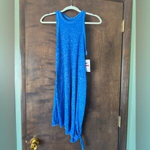 Beach swim coverup 😎 electric  blue with pockets